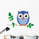 Wise Old Owl Sat Wall Decal