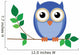 Wise Old Owl Sat Wall Decal