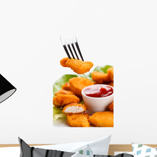 Fried chicken nuggets Wall Mural