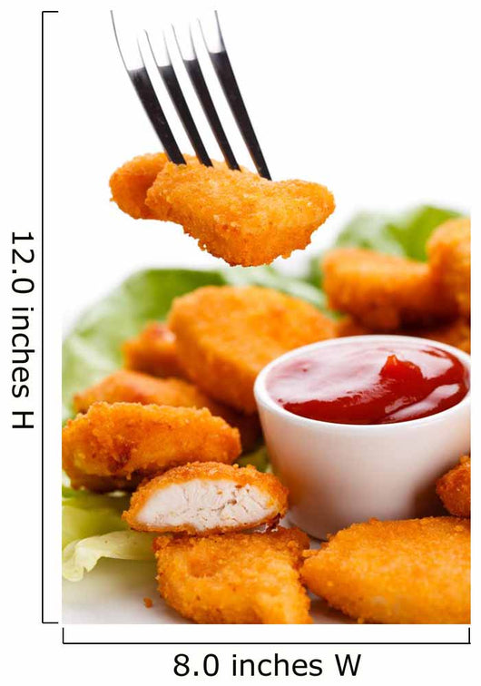 Fried chicken nuggets Wall Mural