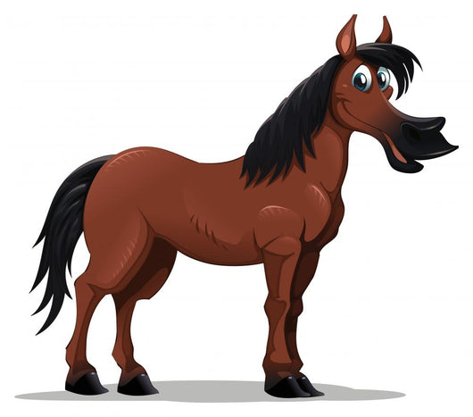 Funny Horse Vector Character Wall Decal
