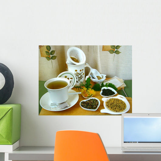 Herbal Tea Time Wall Mural