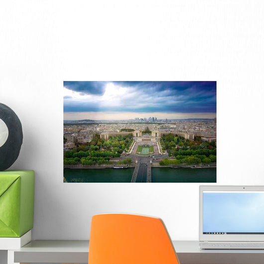 Trocadero and Panorama Paris Wall Decal