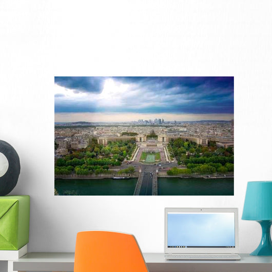 Trocadero and Panorama Paris Wall Decal