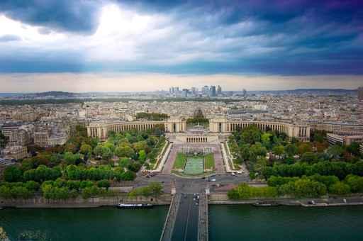 Trocadero and Panorama Paris Wall Decal