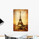Eiffel tower - retro picture Wall Mural