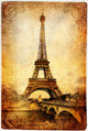Eiffel tower - retro picture Wall Mural