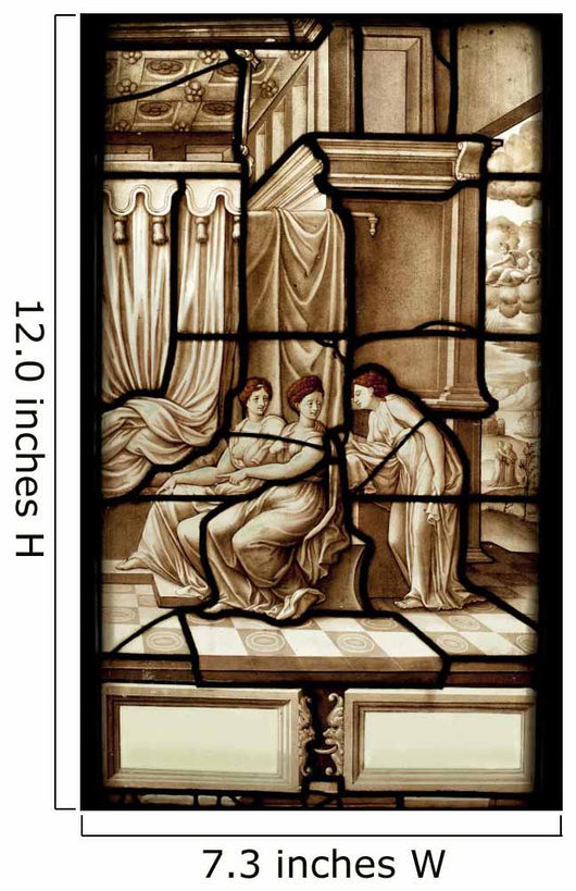 History Psyche Stained Glass Wall Decal
