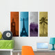 Travel background Wall Decal