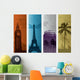 Travel background Wall Decal