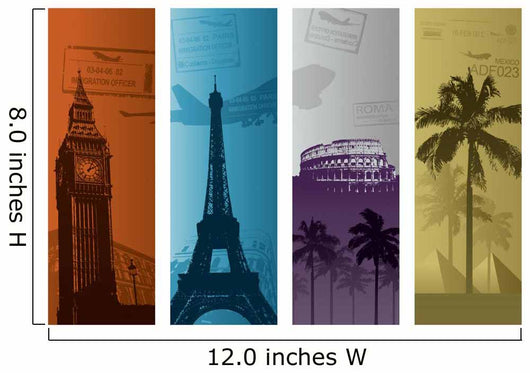 Travel background Wall Decal