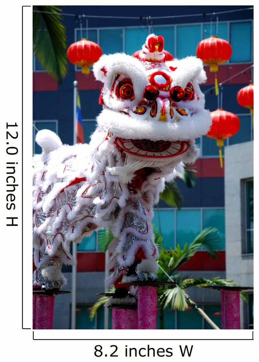 Chinese lion dance Wall Mural
