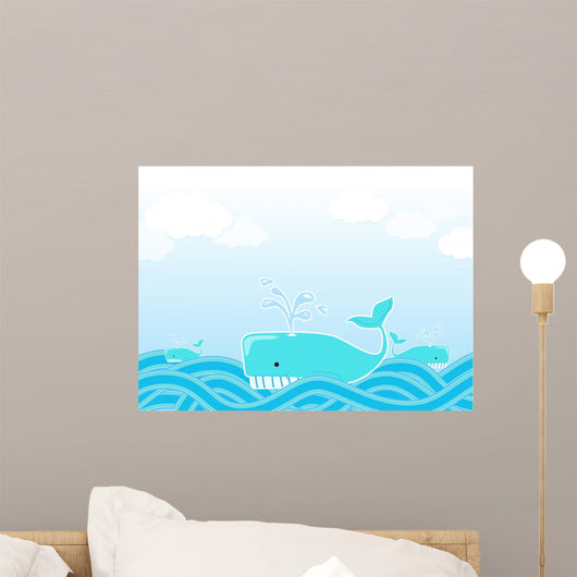 Whale Wall Mural