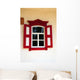 Red Shuttered Window White