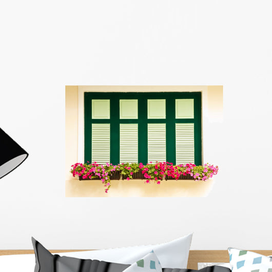 Colorful Flower Box Windows