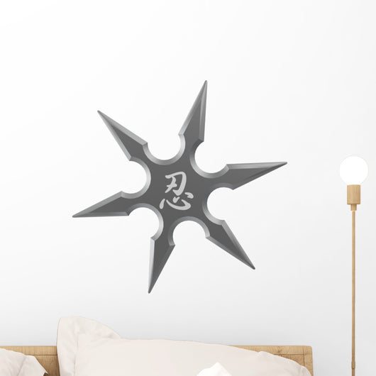 Ninja Star Shuriken Wall Decal