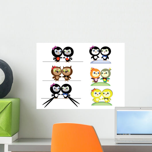 Birds Wall Decal Sticker Set