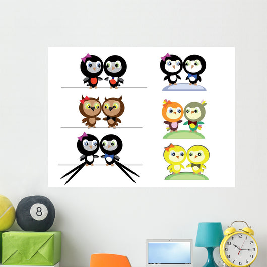 Birds Wall Decal Sticker Set