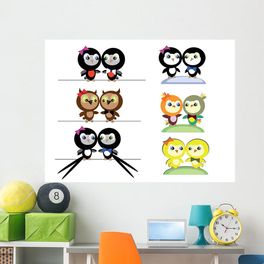 Birds Wall Decal Sticker Set