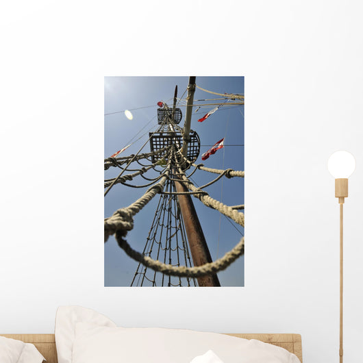 pirate boat ship on sea Wall Mural