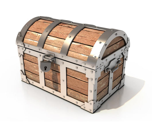 Chest 3d Illustration Wall Decal