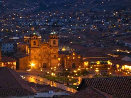 Cusco Peru Night Wall Decal