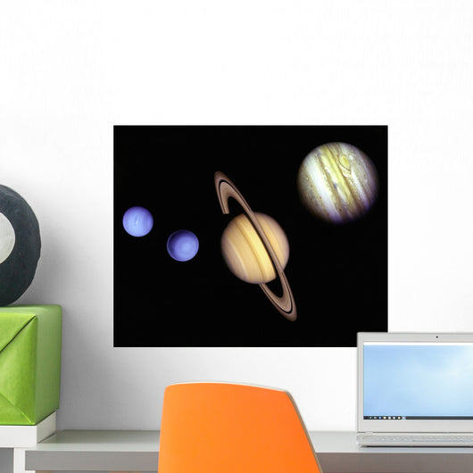 Planets in outer space. Wall Mural