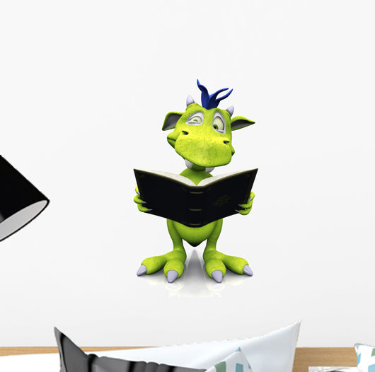 Cute Monster Looking Confused Wall Decal