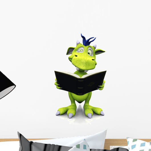 Cute Monster Looking Confused Wall Decal