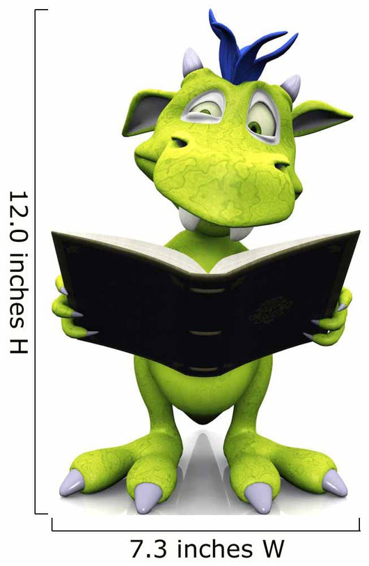 Cute Monster Looking Confused Wall Decal