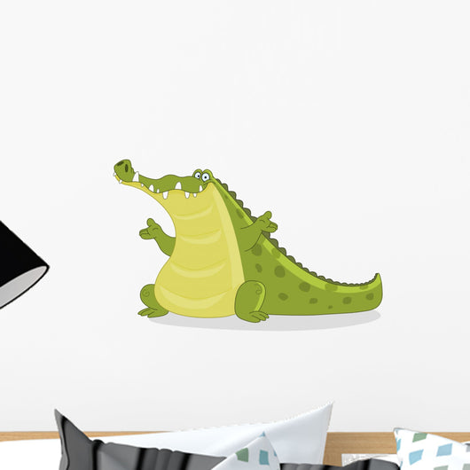 Cartoon Crocodile Wall Decal