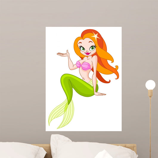 Beautiful Mermaid Wall Decal