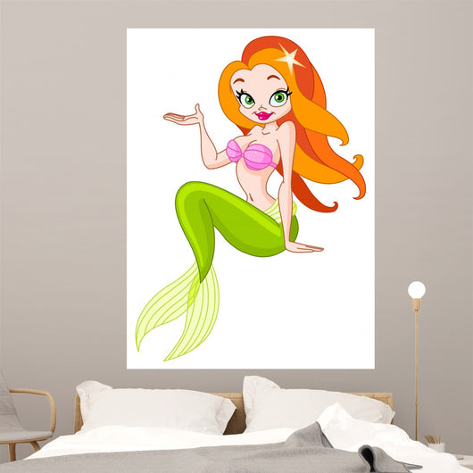 Beautiful Mermaid Wall Decal