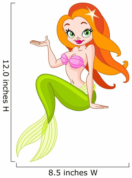 Beautiful Mermaid Wall Decal