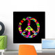Tie Dye Peace Sign Wall Mural