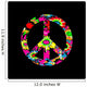 Tie Dye Peace Sign Wall Mural