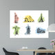 Set landmarks Wall Decal