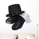 Tap Shoes Top Hat Wall Decal