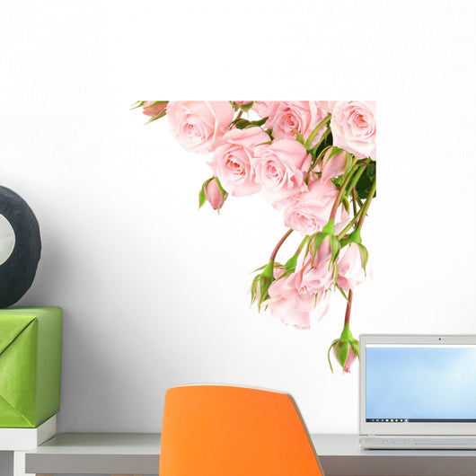 Fresh roses border Wall Decal