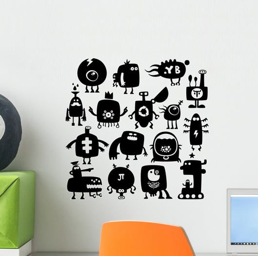 funny monsters Wall Decal