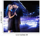 Handsome young couple dancing on the street and smiling Wall Mural