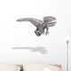 Flying Grey Owl Wall Decal