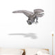 Flying Grey Owl Wall Decal