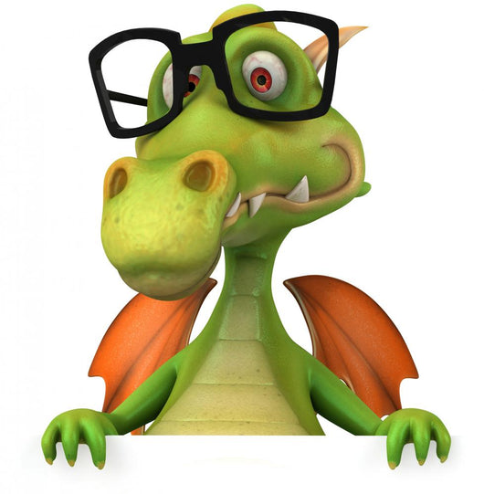 Dragon and Sunglasses Wall Decal