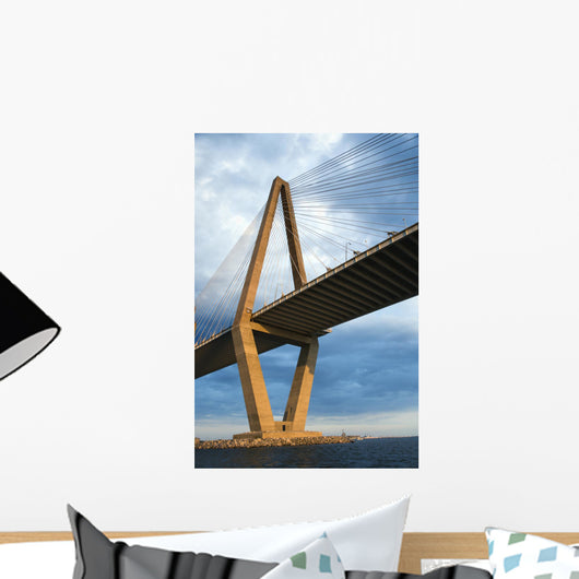 Cooper River Bridge in Charleston, South Carolina. Wall Mural