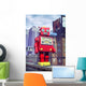 giant tin toy robot and city Wall Mural
