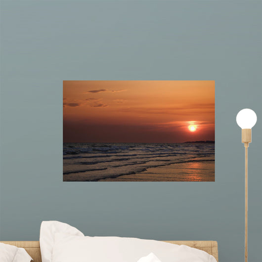 Sun Setting over Beach