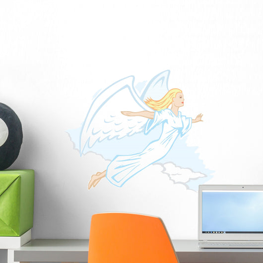 Stylized Angel Flying or Wall Mural
