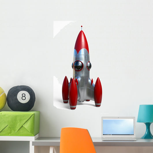 Space Rocket Wall Decal