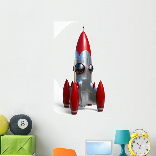 Space Rocket Wall Decal